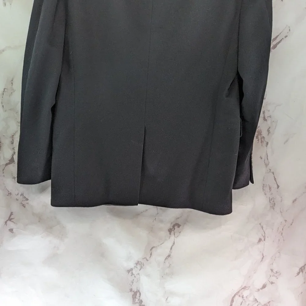 J Crew Blazer Mens Medium Black Velvet 3 Button Suit Jacket Sport Coat